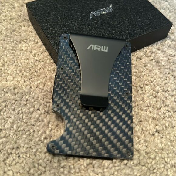 Carbon Fiber Men’s Wallet -RFID blocking NWT - Picture 3 of 7